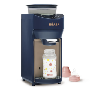 Préparateur de biberon Milkeo Plus Béaba bleu nuit de face - myromys